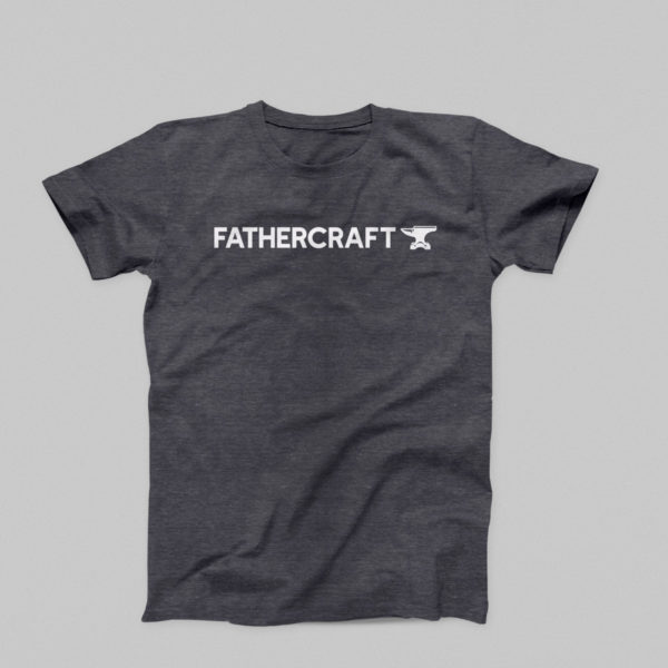 A Fathercraft logo t-shirt in dark heathered grey