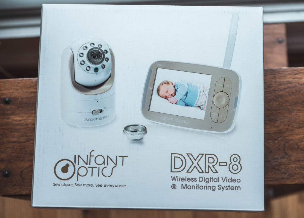 Infant Optics DXR-8 box on a table