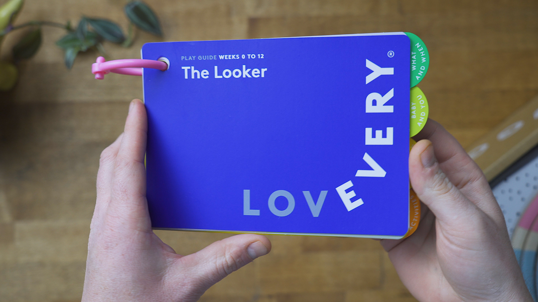 The Lovevery Looker Play Kit booklet